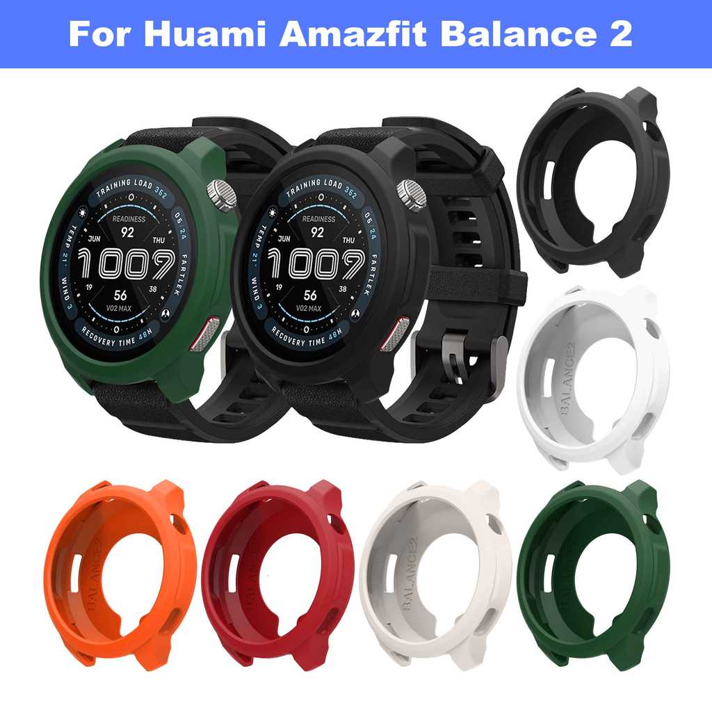 Capa Protetora De Silicone Para Huami Amazfit Equilíbrio 2 , De Relógio , Moldura De Substituição , Acessórios Smartwatc