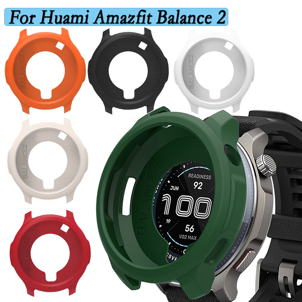 Para Huami Amazfit Equilíbrio 2 Capa De Silicone Oco Caso Protetor Super Leve Relógio Decoração
