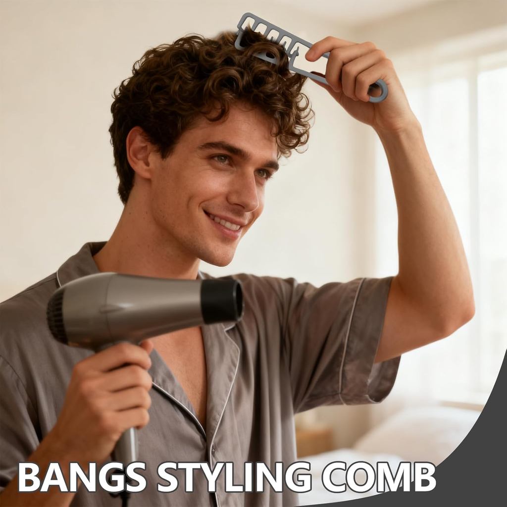 2PCS Volumizing Texture Comb, Wide-Toothed Hair Comb, Apparatus Maximum Lift Roots Volume Tool, Barber Wide Fine-Toothed