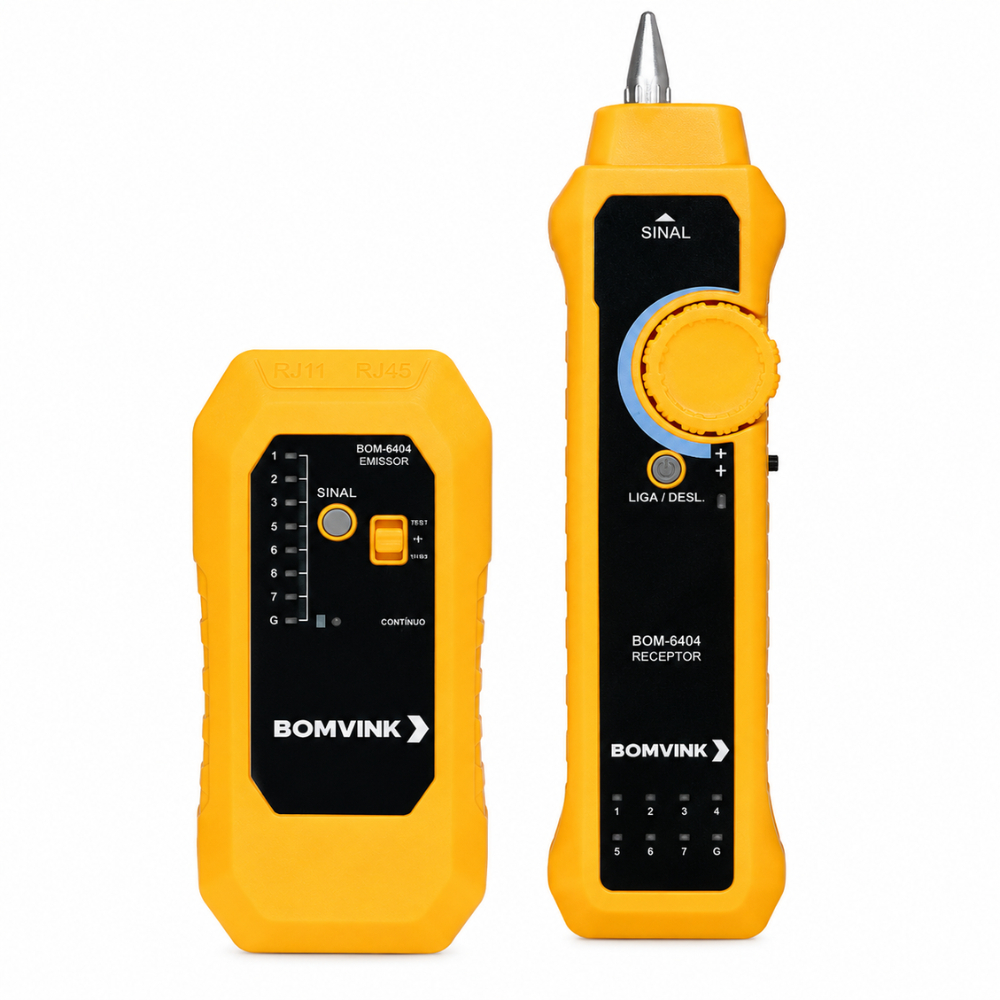 Micro Scanner para Cabo de Rede e Telefonia RJ45 RJ11 Localizador e Testador de Cabos com Receptor