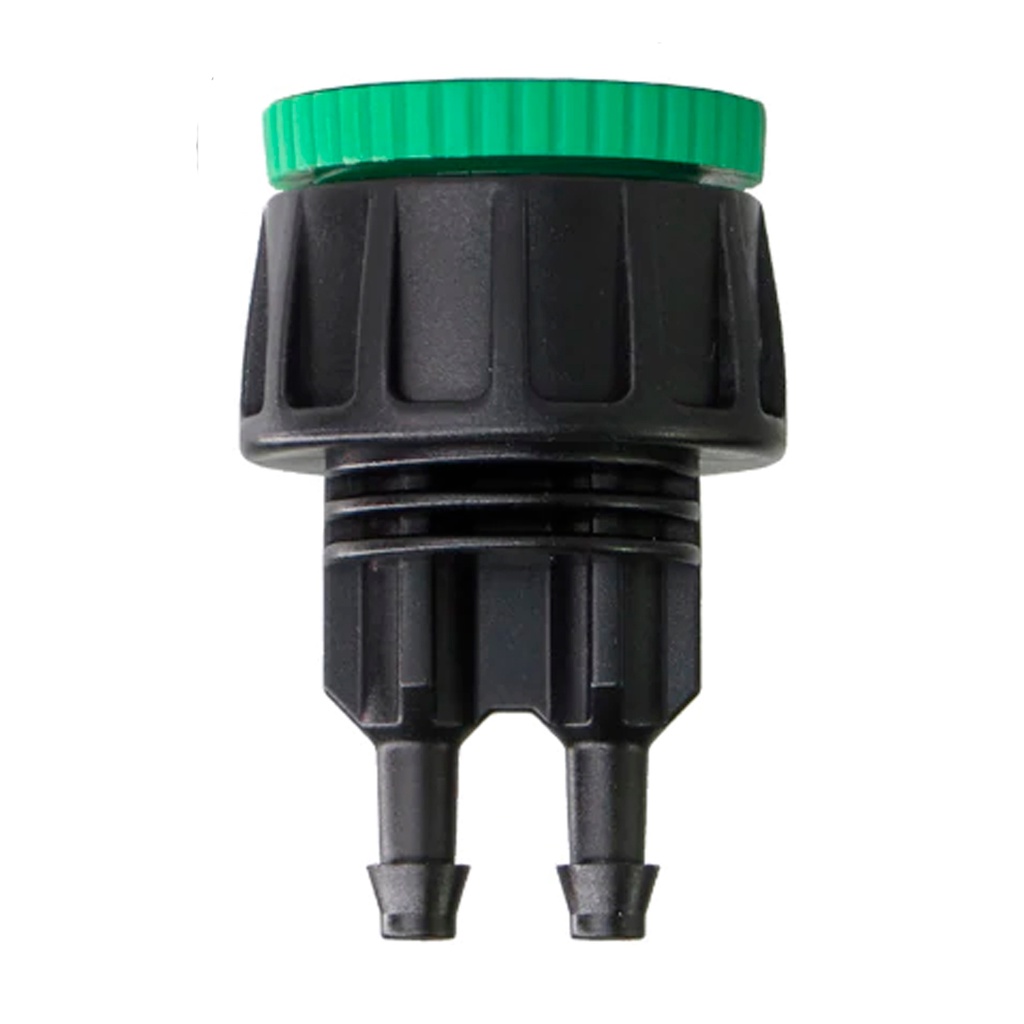 Conector Adaptador Inicial para Micro Tubo com Rosca para torneira 3/4 e 1/2 e 2 Saídas para 4mm Micro tubo Irrigação