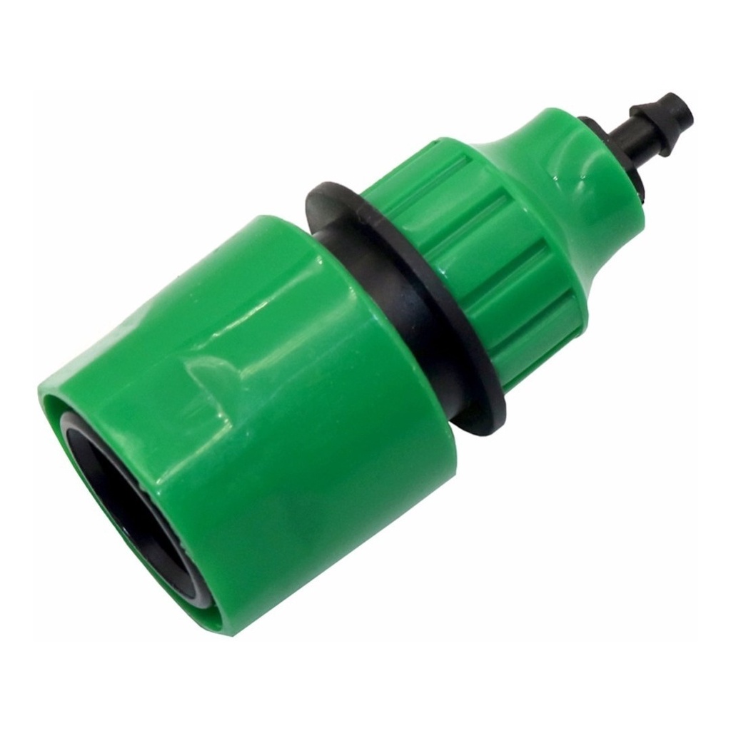 Engate Rápido Com Saída Para Micro Tubo 4mm 1/4 - Irrigação Gotejamento Nebulizacao Conector Inicial