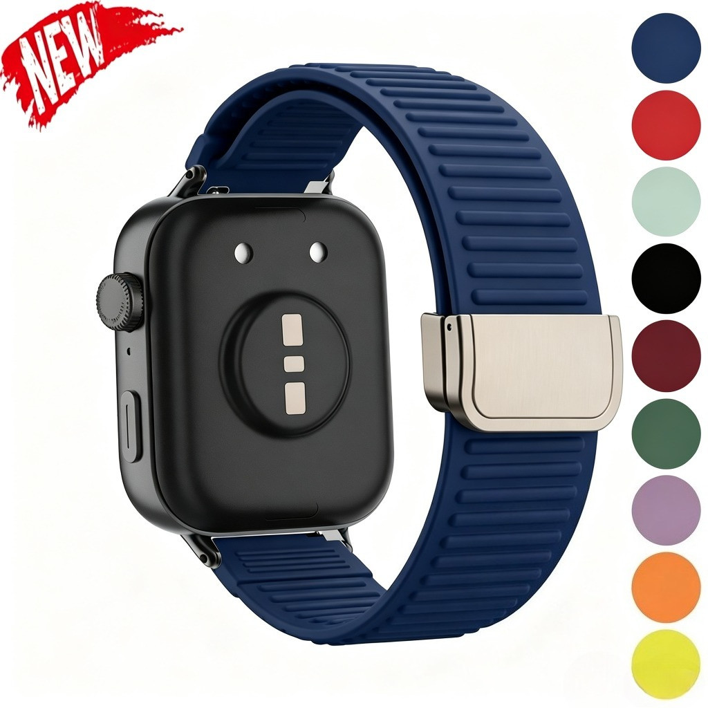 Pulseira De Silicone Com Fivela Magnética Para Huawei Fit 5 4Pro Fit5Pro 4 Fit3