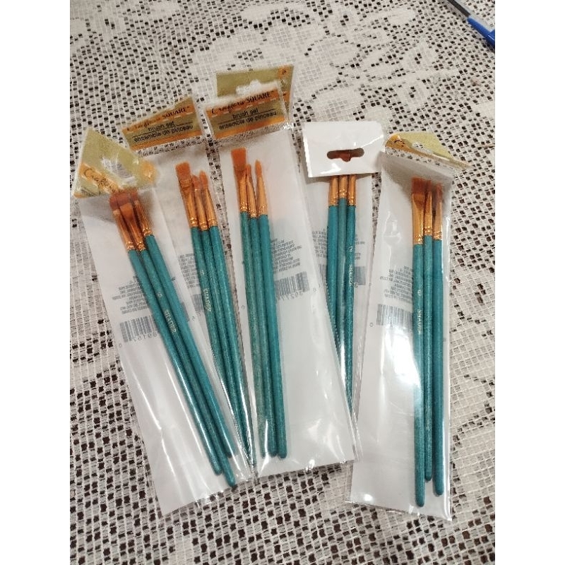 3 Pincéis Crafter's Square Importado 🇺🇸 - Brush set ensemble de pineau