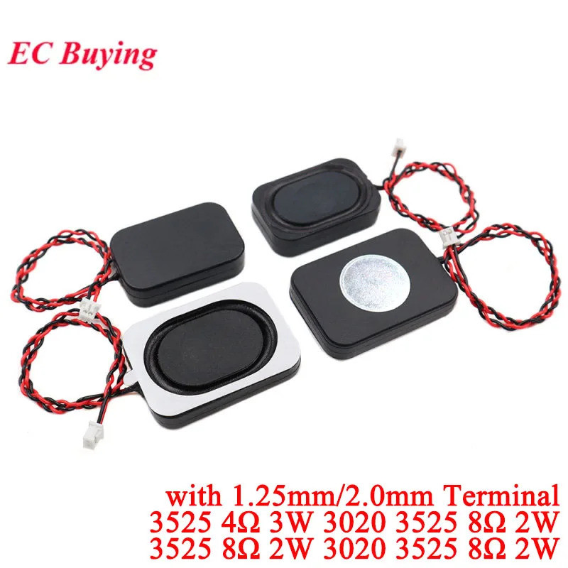 2 Pces/1pc 3525 2030 4 ohm 3w 8 2W Alto-Falante 2535 3020 Cavidade 4Ω 8Ω 2 3 Watts Caixa Bluetooth-De Áudio Para Noteboo