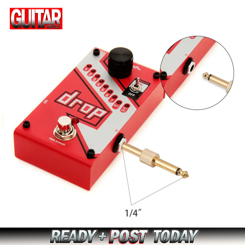 Pedais De Efeito De Guitarra Converter Conector De Instrumento Plugue De Solda De Metal Adaptadores De Áudio Frutas De 6