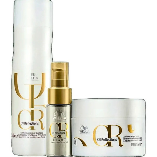 Kit Trio Wella Professionals Oil Reflections Oleo Light