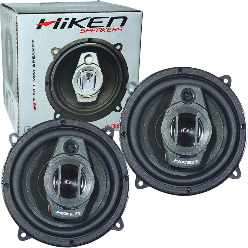 ALTO FALANTE HIKEN HN 4 POL 130W RMS TRIAXIAL 4R PRETO KIT DUPLO SOM AUTOMOTIVO COM ALTA QUALIDADE