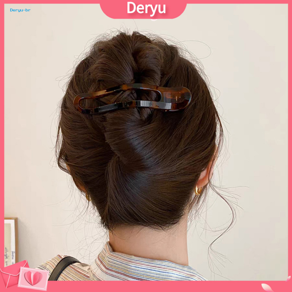 Hairpin Long-lasting Transparent Non-slip Plastic Hair Claw Clip for Back Head Strong Grip Styling Tool Daily Wear Trave