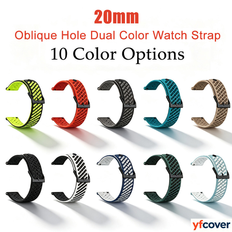 Pulseira De Relógio Esportivo De Silicone De 20 Mm Para Samsung Galaxy Watch 7 6 5 Pro 45mm 4 44mm 40mm 3 41mm Clássico