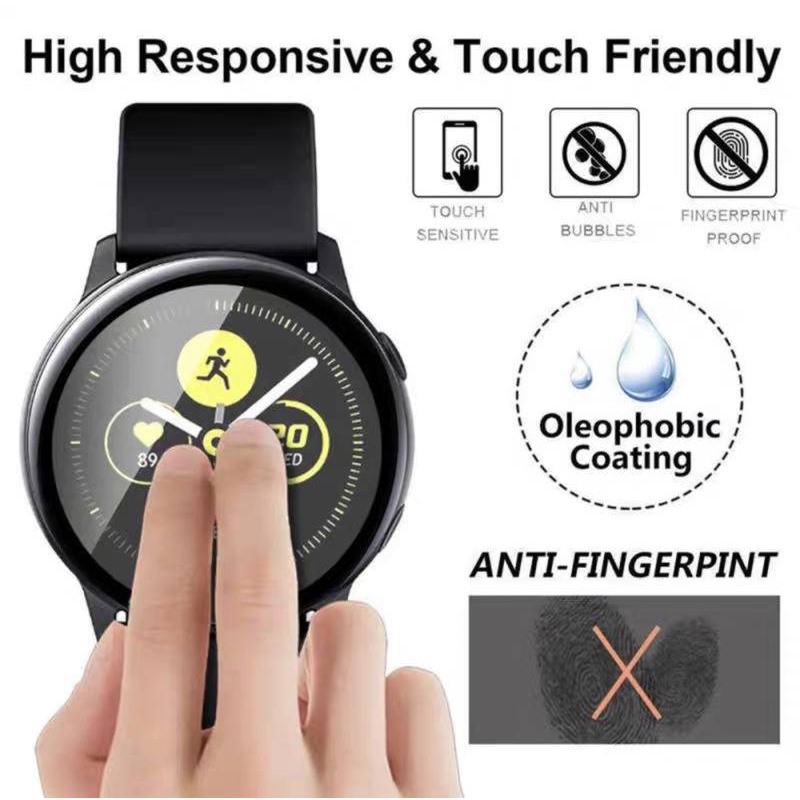 Películas 3D Nano Gel Samsung Galaxy Watch Active 2 -  40mm e 44mm Protetora Anti Impacto