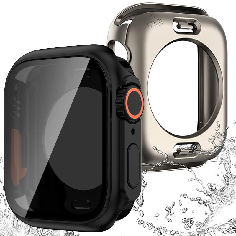 Vidro Temperado + Capa Para Apple Watch Series 10 11 42MM 46MM 4 5 6 7 8 9 SE 44MM 45MM 40MM 41MM Acessórios All-around