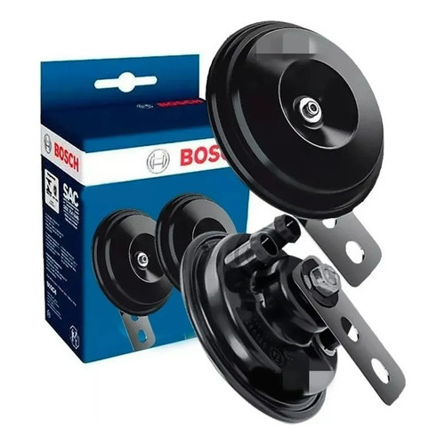 Buzina Paquerinha Bosch 12v Pb9 Par Kit Original Moto Carro