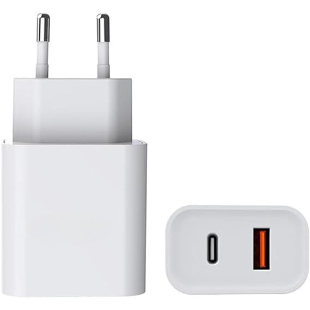 Carregador Universal Ultra Rápido/Turbo Duo, USB-C e USB-A Power Delivery 40W, 9.1 A Quick Charge4.0