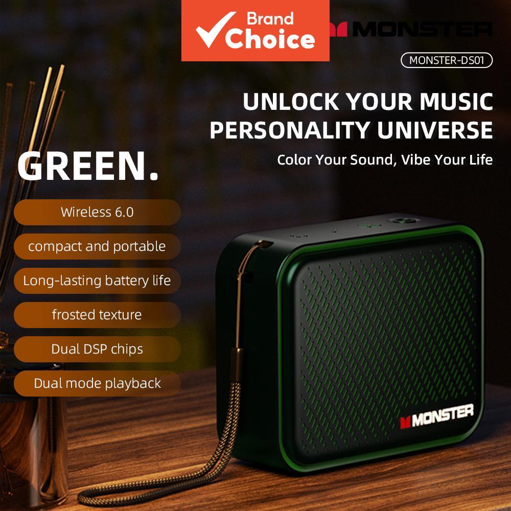 Monster DS01 Alto-Falante Bluetooth IP67 Subwoofer Para Jogos À Prova D'água