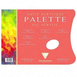 Bloco de Papel Paleta 24X32cm 40Fls Clairefontaine