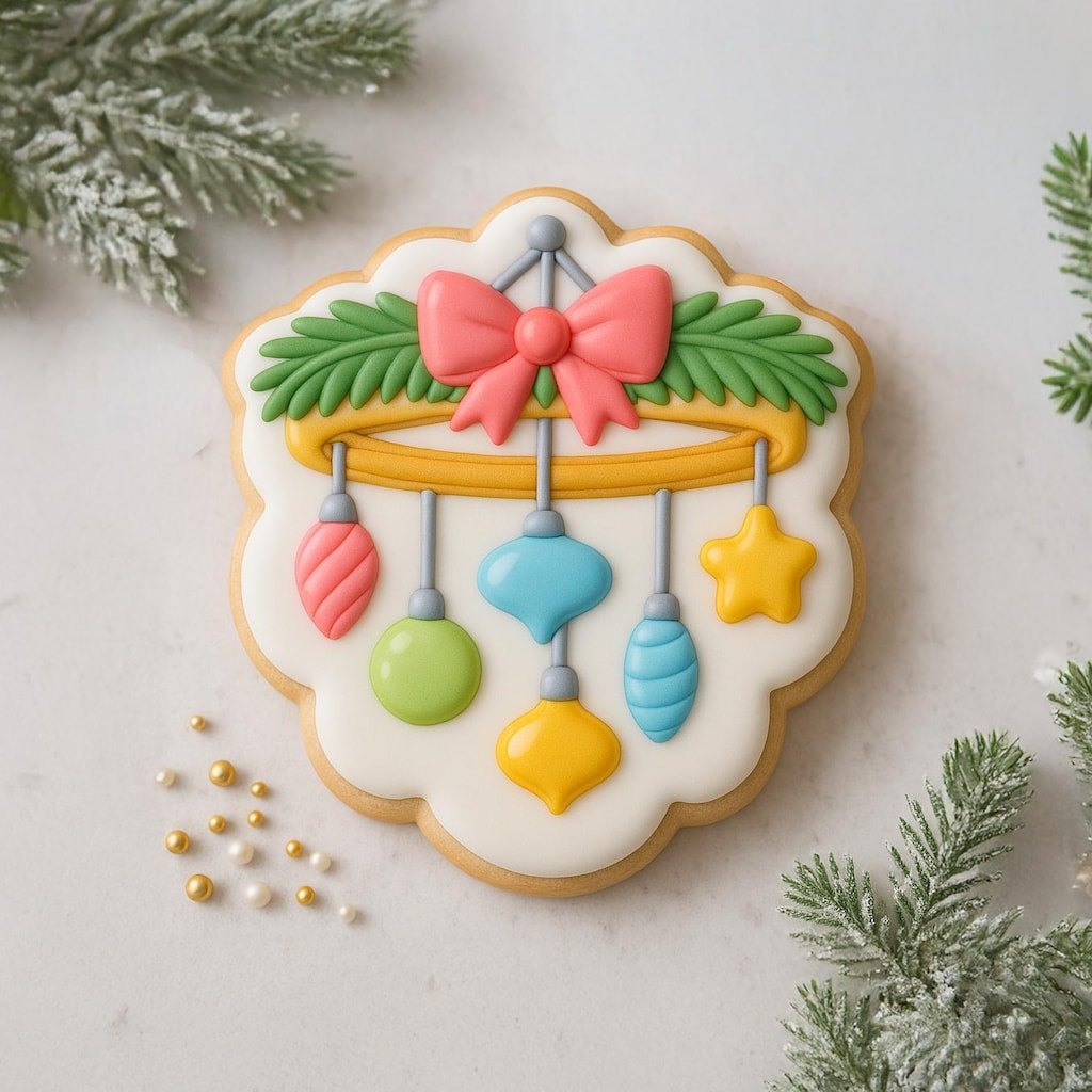 Cortador de Biscoito Móbile de Natal para Bebê
