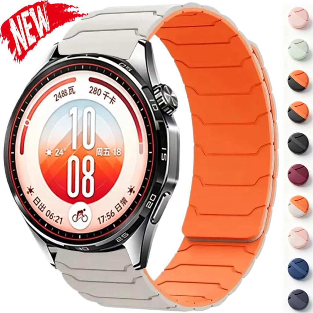 Pulseira De Silicone Magnética De 22mm Para Huawei GT7 46mm GT7 Pro GT6 6Pro , Substituição GT Runner2 Ultimate2