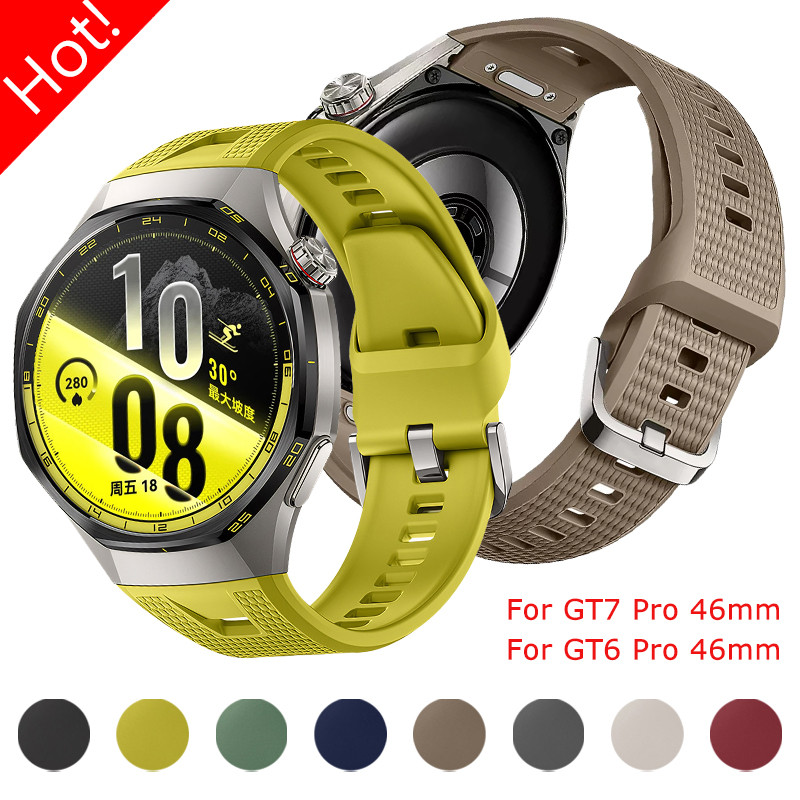 Pulseira De Silicone Sem Lacunas Para Huawei Watch GT7 Pro 46mm/GT6 Esportiva