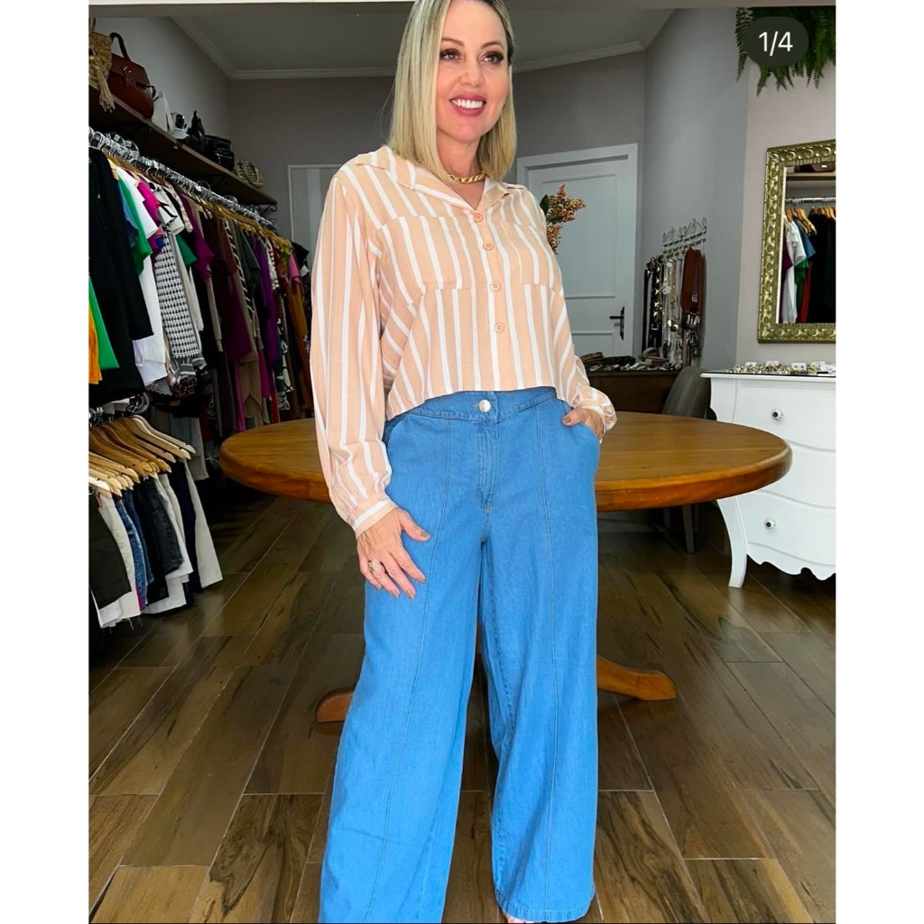 Calça Jeans Pantalona: O Toque de Sofisticação que Seu Guarda-Roupa Merece