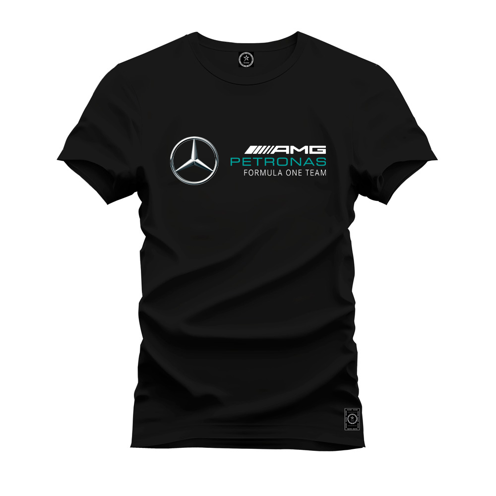 Camiseta Estampada AMG MERCEDES Algodão 100% – Essencial no Guarda-Roupa Envio Imediato
