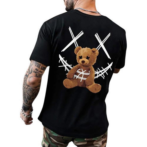 Camiseta Masculina Urso Smile Fb Closet Camisa 100% Algodão