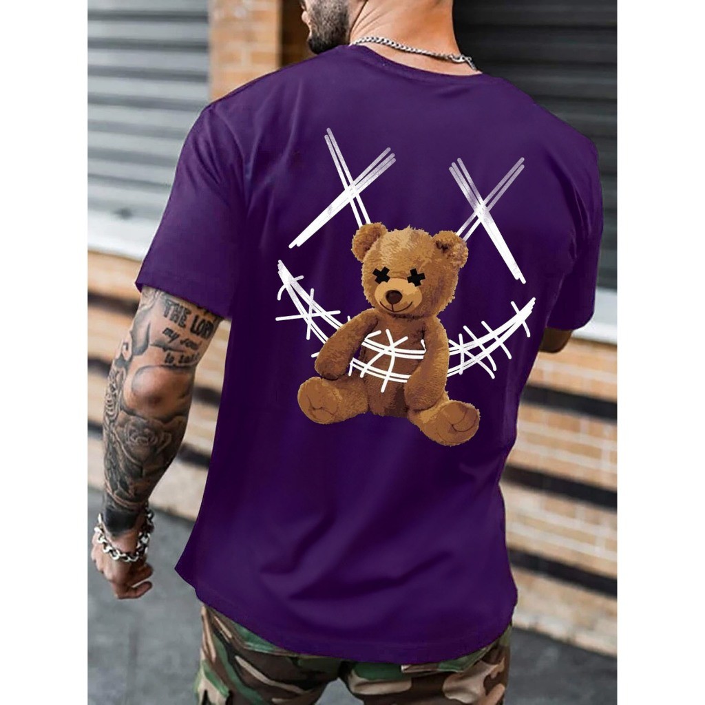 Camiseta Masculina Urso Smile FB Closet Camisa 100% Algodão