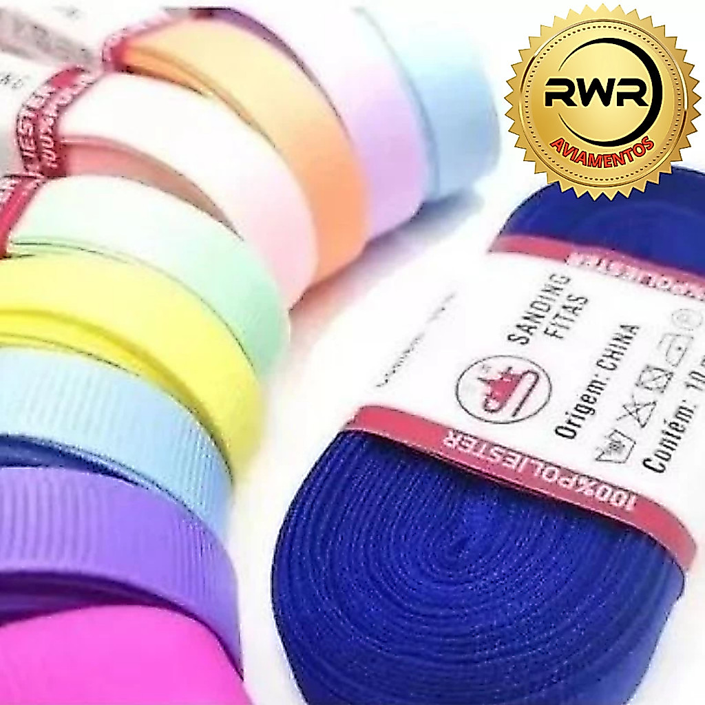 Fitas SANDING 10mm nº2 gorgurão Peças com 10 metros/cada - RWR