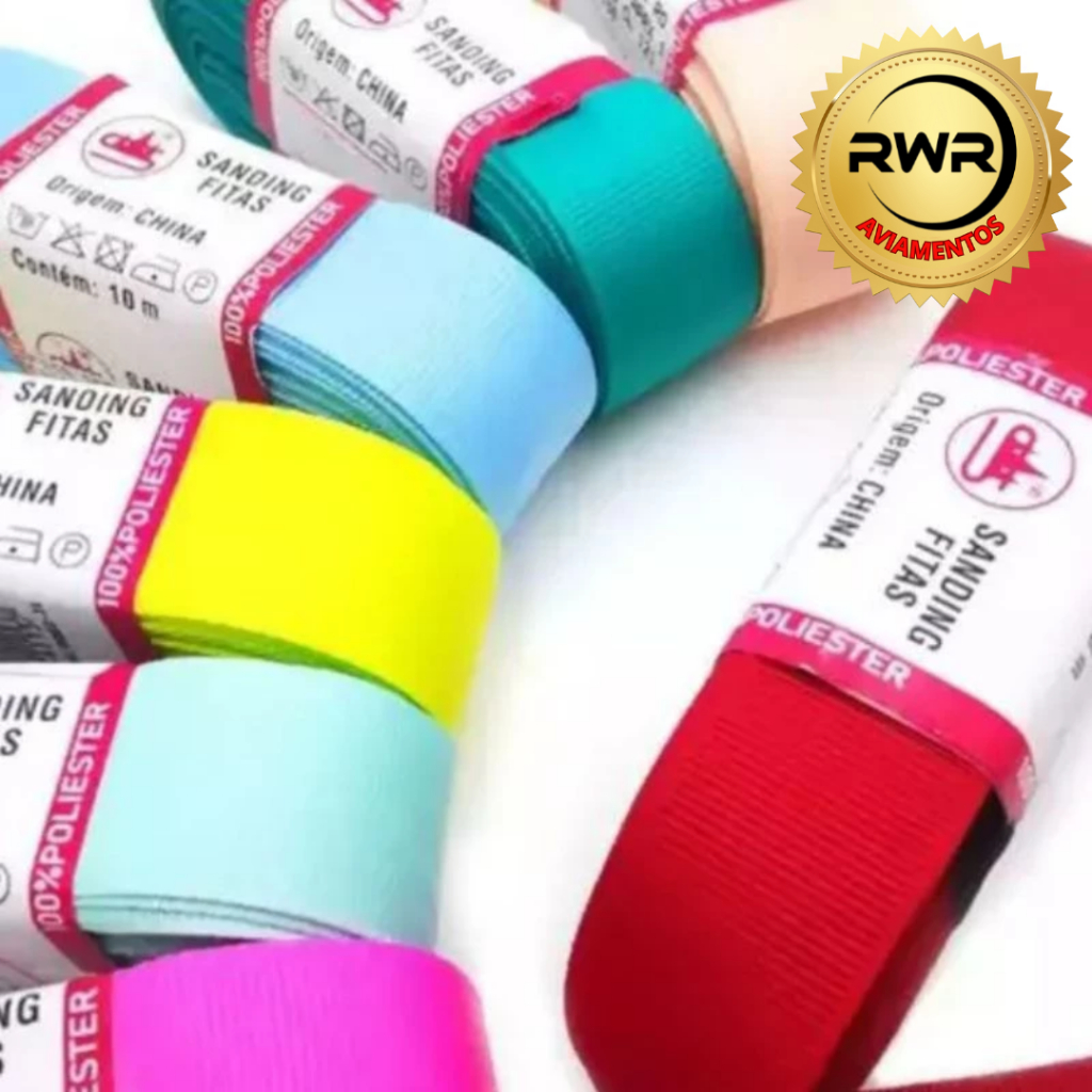 Fitas SANDING 22mm nº5 gorgurão Peças com 10 metros/cada - RWR