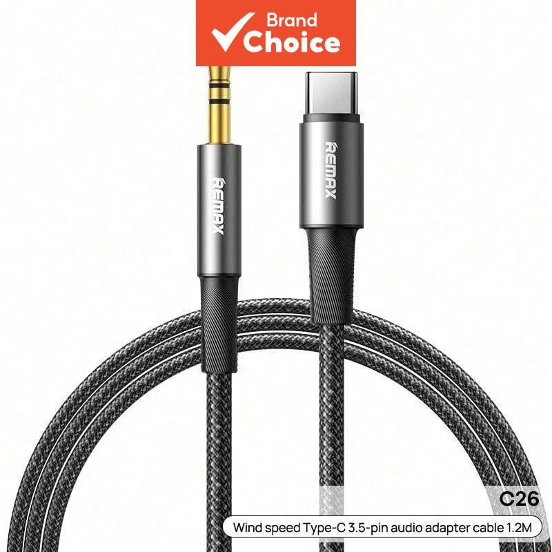 Cabo AUX REMAX CB08, cabo trançado de nylon durável, alta clareza, sem perda, HiFi, som perfeito, sem atraso, para