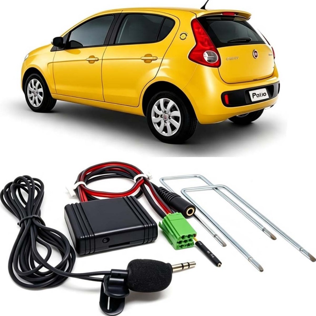 Bluetooth do som original FIAT Novo Palio musica audio e chamadas