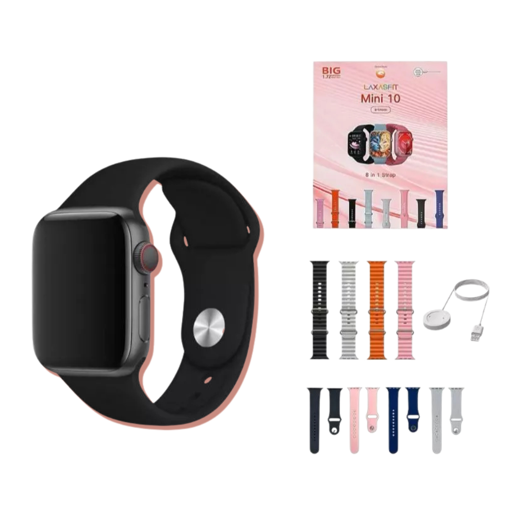 SmartWatch P/Iphone Android W10 Mini Bluetooth Academia Correr Relogio NFC AMOLED 1.72