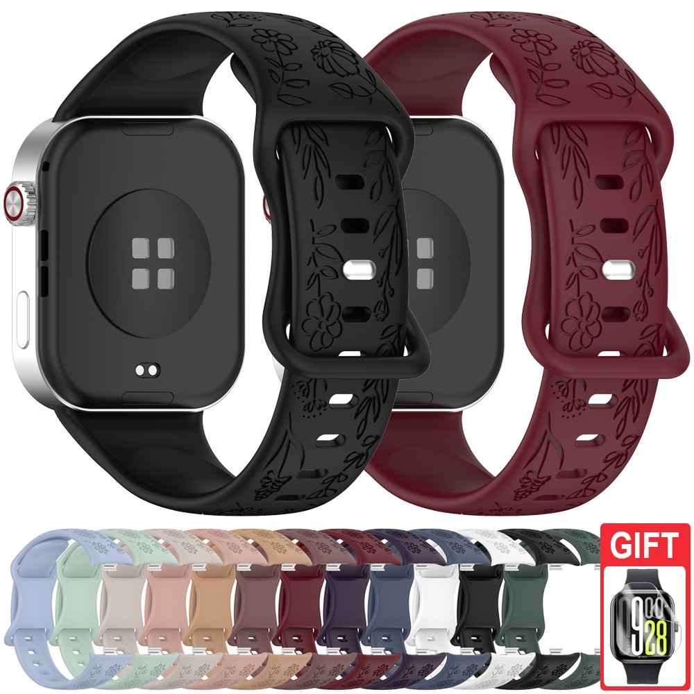 Pulseira De Silicone Esportiva , Acessórios Para Redmi Watch 6 Active Lite 5 4 / Xiaomi Smart Band 10 9 8 Pro