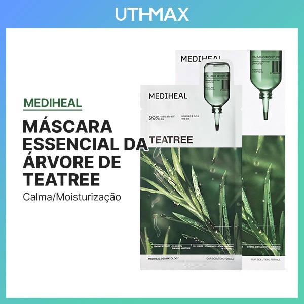 Folha De Máscara Essencial MEDIHEAL Tea Tree 24ml/10pcs/20pcs/30pcs