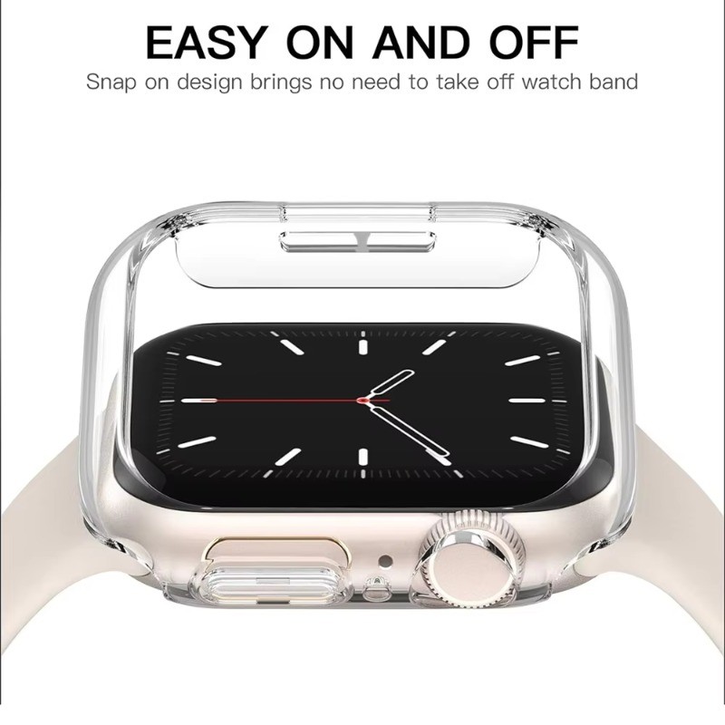 Capa Dura Para PC Smart Watch Shell Protetor Apple S12 S11 S10 Sem Tela Protetora Caso Series 12 11 10 46mm 42mm Hollow