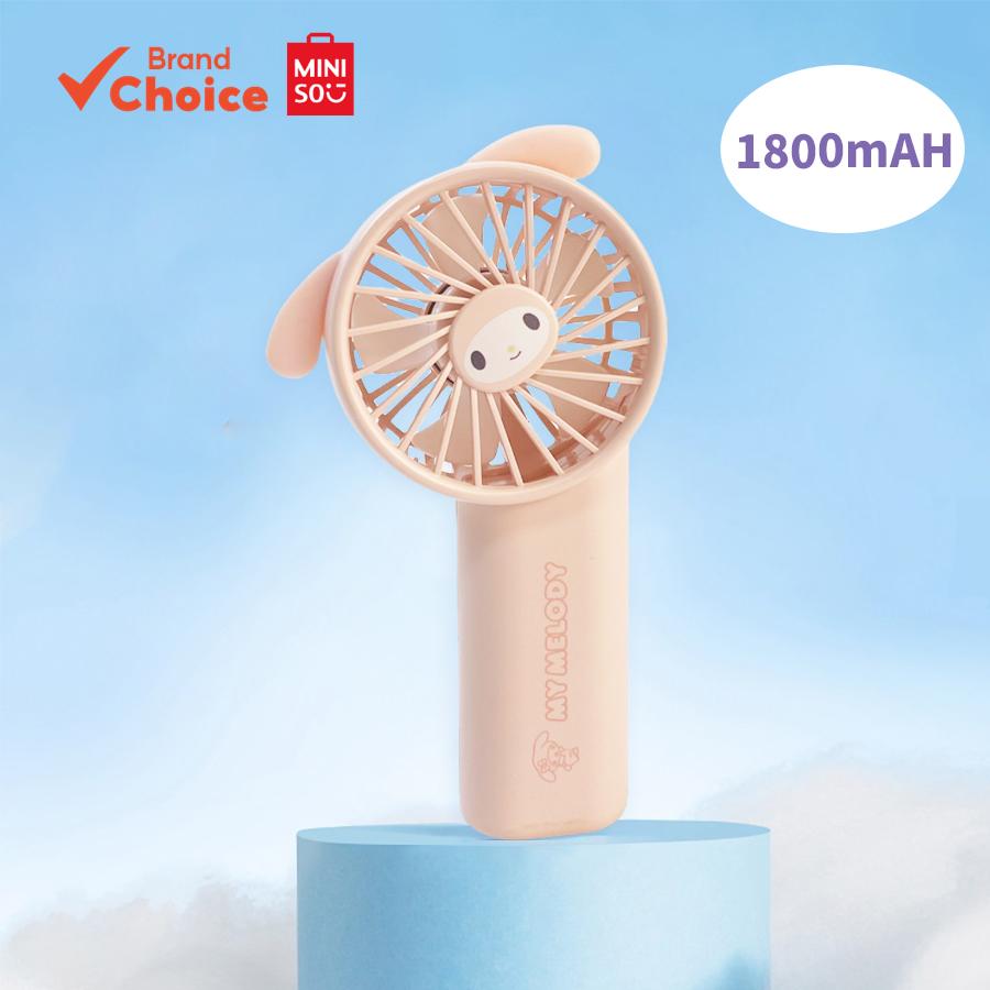 Ventilador De Resfriamento Portátil MINISO Sanrio Series Adorável 1800mAh My Melody Minifan Com Tema