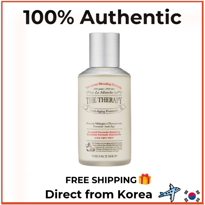[The Face Shop] Emulsão Fórmula Essencial Therapy 130ml | Loção Antienvelhecimento K-Beauty