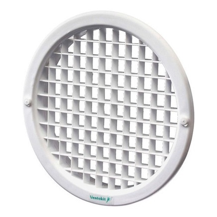 Grade Grelha Ventilação Redonda 200mm S/ Tela Westaflex