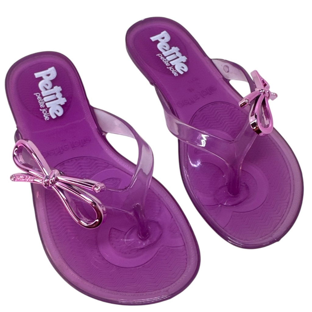 Chinelo Infantil Petite Jolie Lucky In White PJ7512IN ORIGINAL