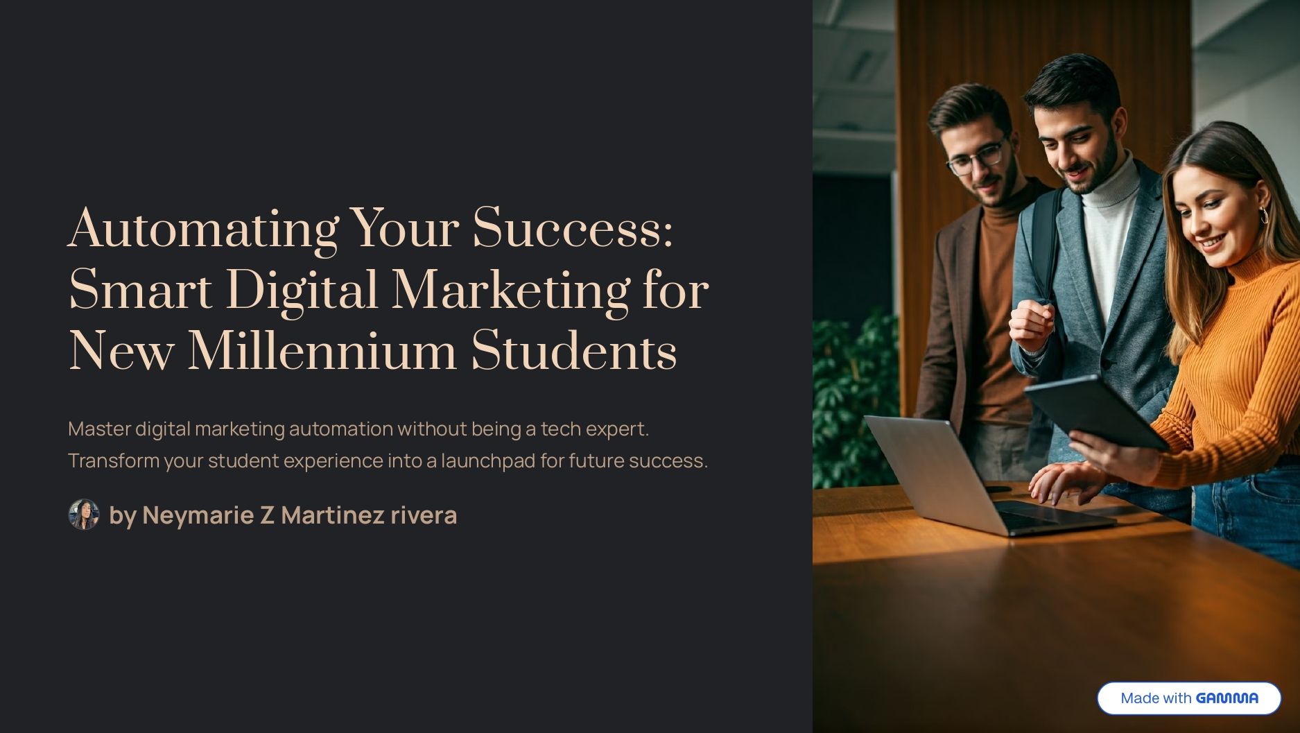 Automatiza Tu Éxito: Marketing Digital para Estudiantes