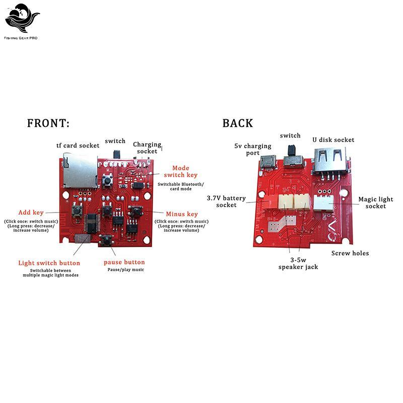 Módulo De Alto-Falante Eletrônico Sem Fio PFG PCB Com Amplificador Decodificador Mp3 Placa De Circuito De Áudio De Rádio