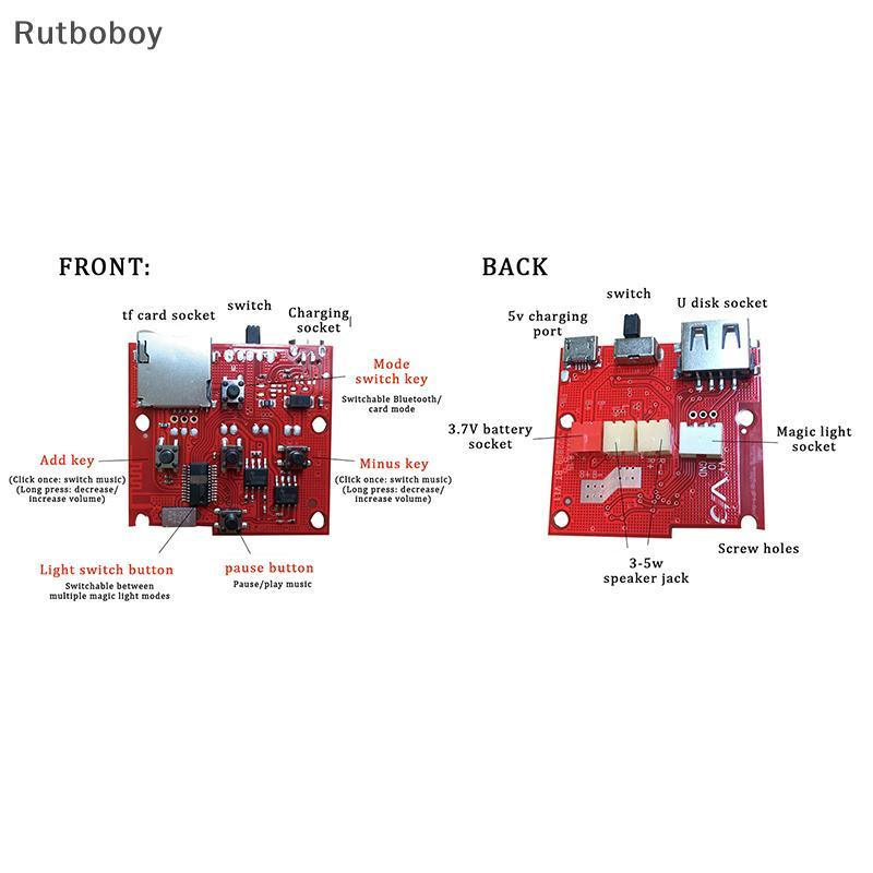 [Rut] Módulo De Alto-Falante Eletrônico Sem Fio PCB Com Amplificador Decodificador Mp3 Placa De Circuito De Áudio De Rád