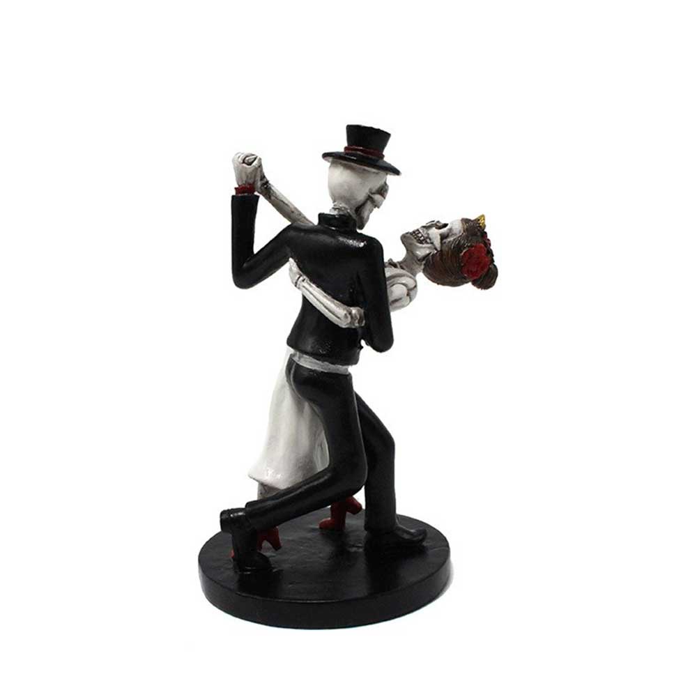 Wedding Tango Dance Skeleton Figurine Table for Cafe Living Room Bookshelf