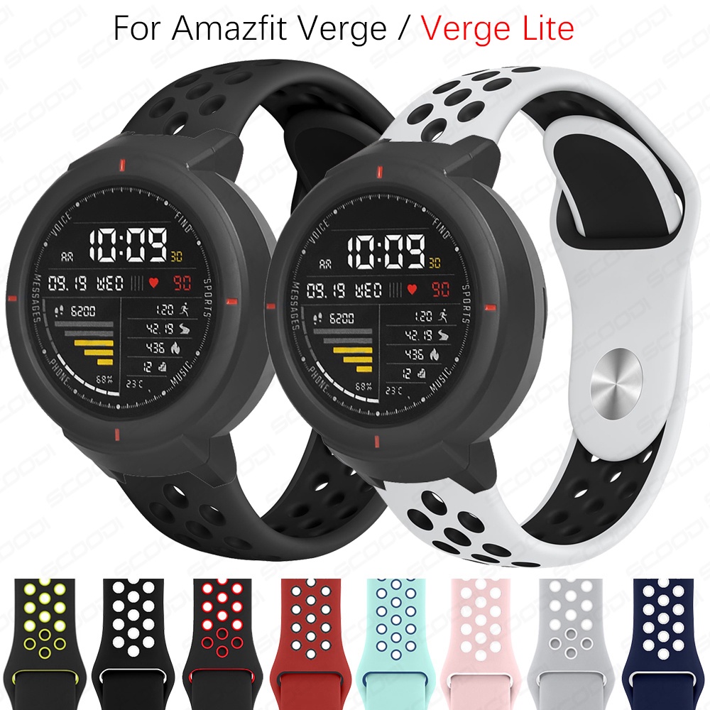 Pulseira De Relógio Para Xiaomi Huami Amazfit Verge 3/Lite Esportiva De Silicone