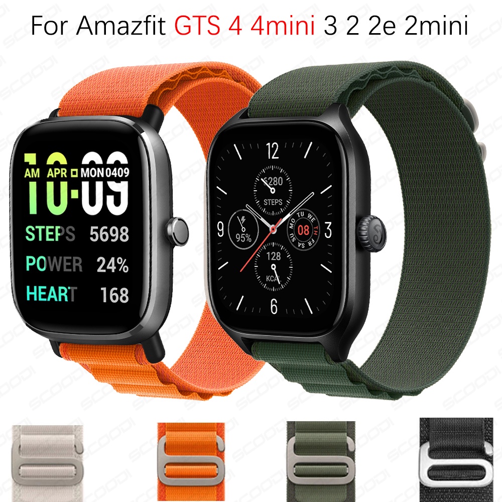Alça De Nylon Alpina Para Xiaomi Huami Amazfit gts 4/3/2/2e 4mini 2mini Pulseira De Relógio