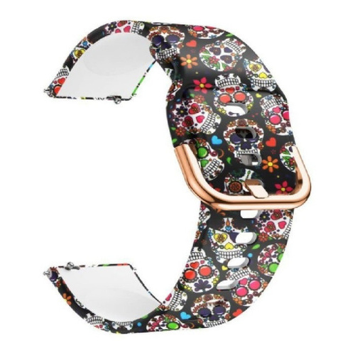Pulseira Extra Para Xiaomi Huami Amazfit Bip - Caveira Mexinaca