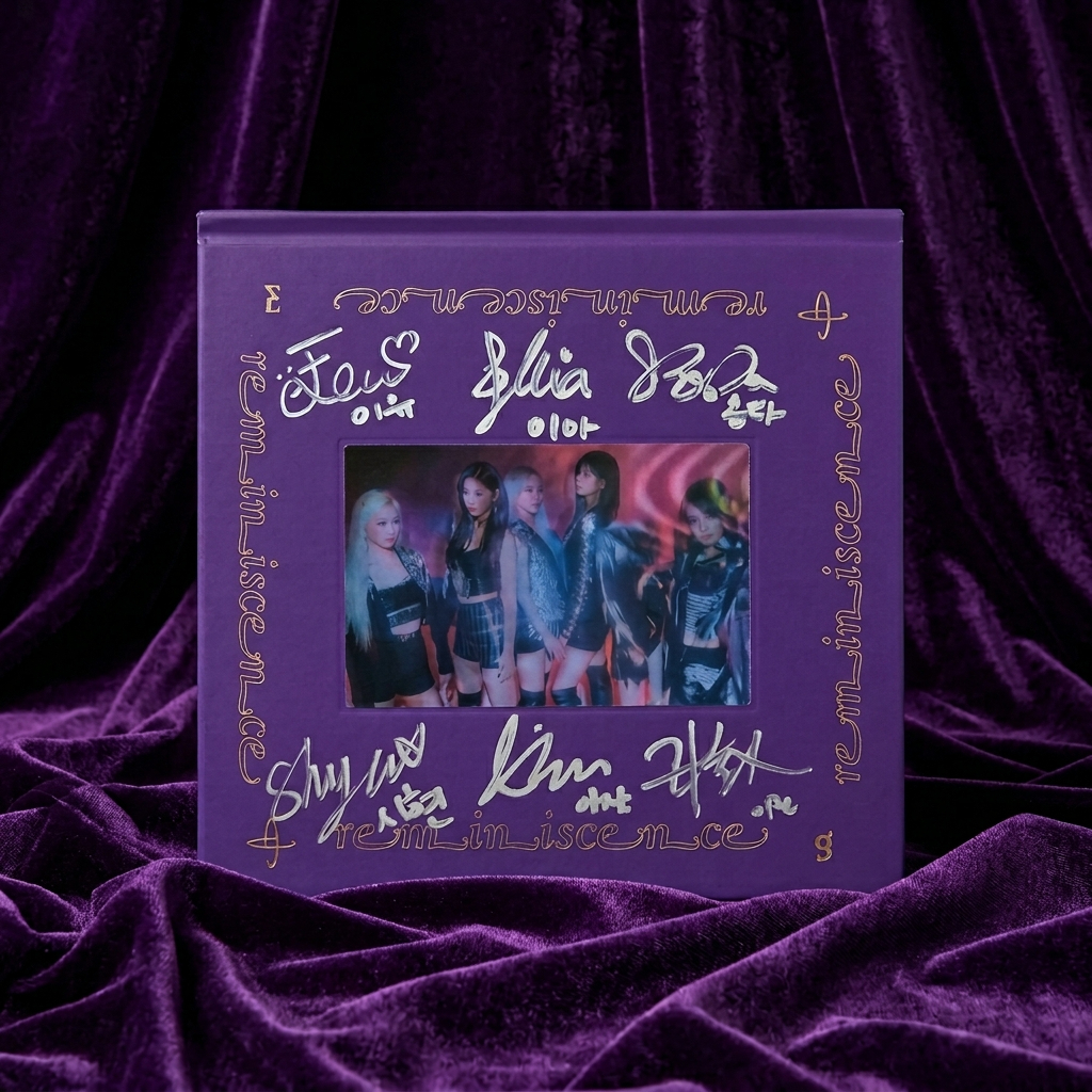 [Signed/Ultra Raro] EVERGLOW 1o Mini Álbum'arrival OF (Versão Promocional Oficial Assinada À Mão .)
