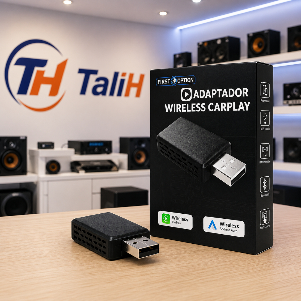 Adaptador Carplay Android Auto Sem Fio AD-3010 2 Em 1 Dongle USB Wireless Plug And Play Multimídia Carro iPhone