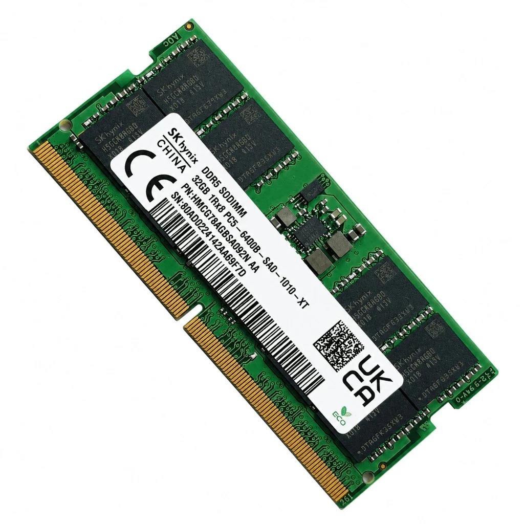 Memória RAM 32GB DDR5 Sk Hynix PC5 6400MHz SODIMM para Notebook Sodimm