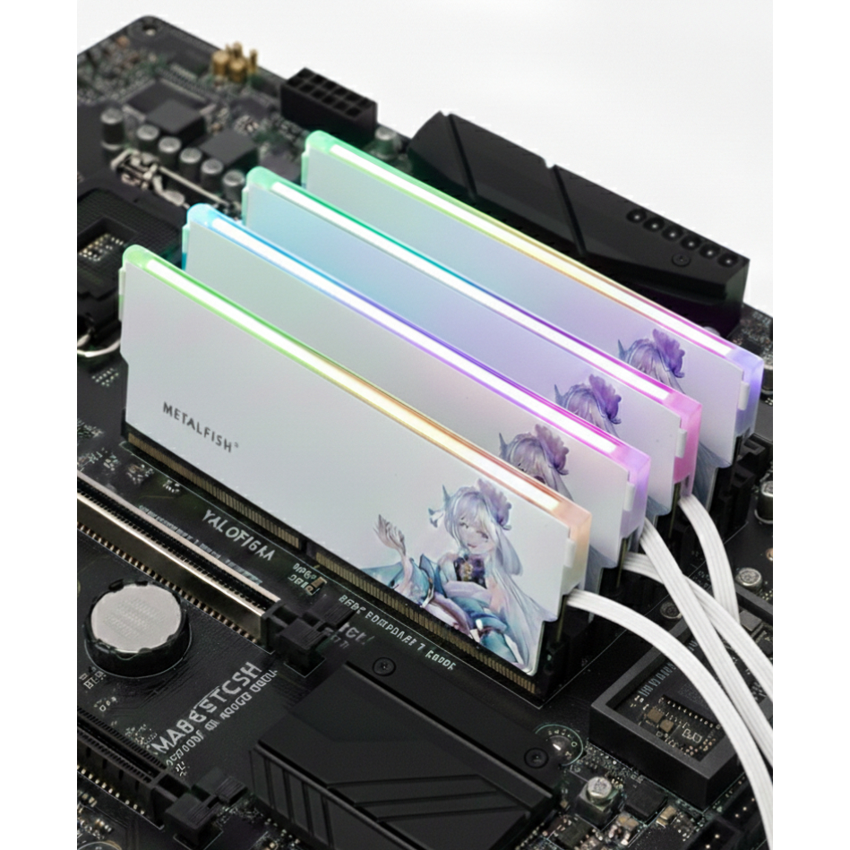Memoria Ram DDR5 32GB 5600MHz Com Dissipação de calor para PC Gamer Desktop Anime